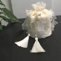 (New net)Custom three-dimensional flower hand-sewn lace bedroom living room cylinder roll paper tissue cover