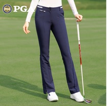 2021 new United States PGA golf pants womens nine-point pants spring and summer womens flared pants high elastic