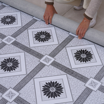 PVC floor stickers Self-adhesive cement floor direct paving floor leather imitation tiles thickened wear-resistant waterproof blank floor stickers