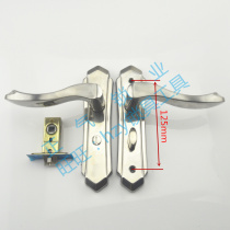 SJ395 am stainless steel toilet door lock 304 stainless steel single tongue lock explosion-proof