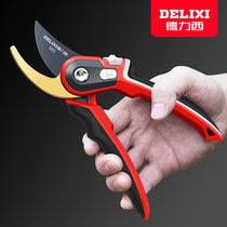 Delixi pruning scissors pruning shears Fruit tree pruning branches strong flower scissors garden flower scissors Orchard