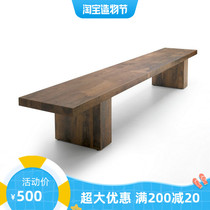 Nordic solid wood bench Bench bench Designer stool bench bench bench shoe stool Bed stool Personality leisure stool