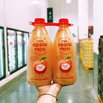New Zealand imported natural mature afterburner Apple raw juice sweet fresh squeezed apple juice 1 5 liters * 2 Sam