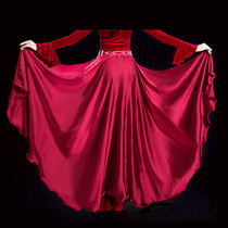 Body etiquette clothes hot drill belt belly dance table performance waist yarn model catwalk teacher waist skirt floating yarn