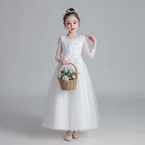  Next win girls  dresses spring and Autumn 2021 new summer clothes high-end high-end wedding dress princess skirt Korean Western style