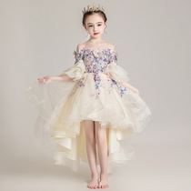  Next win girls dress summer 2021 new dress skirt light luxury niche high-end childrens princess dress super fairy