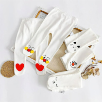 Baby Beats Bottom Pants 2022 Large Pp Newborn Toddler Pants Socks Spring Autumn Baby Conjoined Socks Pants 100 Hitch Fashion Pants Socks