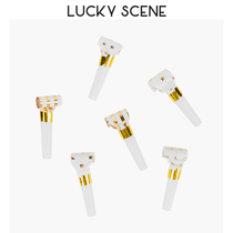 (Auspicious props) bronzing Dragon whistle birthday party wedding funny baby toys creative gifts