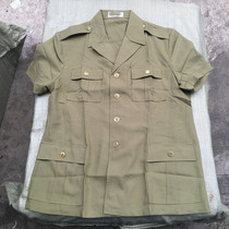 Old fashioned stock 87 short sleeve lining clothes old multi-pocket cadres lining the military port What to do with the fabric summer 4-pocket shirt old style