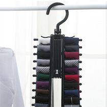 Tie storage rack hanger Large capacity 20-row belt belt storage rack Wardrobe scarf hanger Belt rack