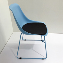 Simple conference chair fixed foot negotiation chair Nordic hotel club business coffee plastic leisure reception chair dining chair