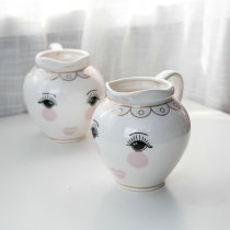 ZJ HOME export single S * chafer cute big eyes ceramic milk jug vase storage pot coffee pot