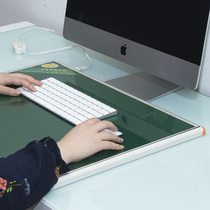 Large warm table pad office desktop heating pad tempered glass electric heating board student warm writing board