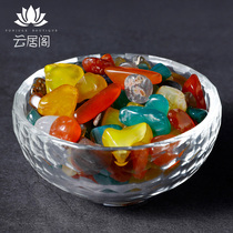 Buddhas collection of seven precious stones colorful agate for Buddha Manza colorful stones eight for Buddhist supplies 50g