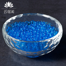 Tibetan Buddhism Natural Seven Treasures for Manzha Pagoda stupa bottle collection supplies blue glass beads 50g