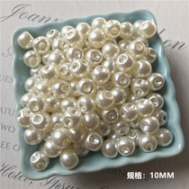 Pearl BUTTONS WHITE ABS HAND-SEWN BUTTONS CLOTHING ACCESSORIES RETRO SHIRT CARDIGAN ROUND BUCKLE 10MM