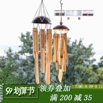 Japanese wind chimes and wind retro cherry blossoms summer bamboo handmade hanging bells bamboo wind chimes hipster creative
