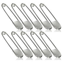Stainless steel 304 large buckle needle Safety large pin Large paper clip thickened thickened dry cleaner buckle needle special