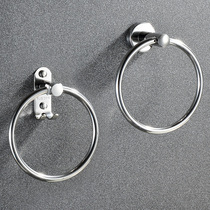 304 Stainless Steel Towel Ring Free of perforated bathroom hanging towel ring hanging towel ring handtowel rack wall-mounted toilet