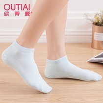 Odie love socks women spring and summer thin socks cotton sports low waist mesh breathable Deodorant Cotton socks boneless suture