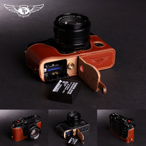 Taiwan TP real cowhide handmade Fuji XPRO1 camera bag XPRO1 camera holster half set handle