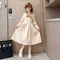Girl Lian Dress Spring Autumn Season 2023 New Spring Dress Foreign Air Trendy College Wind Childrens Dresses Women Dresses Spring Season