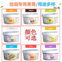 Painting Special Sauce Crystal Bright Paste White Transparent Jam Painting Fruit Jam Large Casket tray Painted Dish decorated with decorations