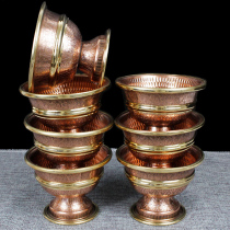 Pure bronze carved water bowl water supply cup for Buddha cup Buddha front home for Buddha water cup ornament holy water cup handmade products