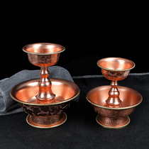 Tibetan tantric supplies all copper protector cup copper hand-carved protector cup indoor for the Size of the Buddha Protector Cup