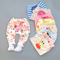 Female baby large pp pants spring autumn Harun pants children outwear fart pants foreign air baby 0-1-3 years 2 children
