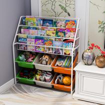 Childrens toy bookshelf two-in-one storage rack integrated kindergarten household two-in-one Multi-layer floor shelf for kindergarten