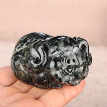 Handle Jade Dushan jade zodiac pig natural parts pendant artificial carving lucky pig play small ornaments pendant