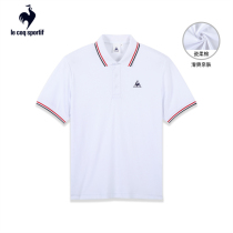(21 new product) Lecac French Rooster summer daily lapel short sleeve polo shirt men