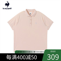 Lok Kak Short Sleeve POLO Shirt Woman Summer Leisure Sports Turnover Minimalist Foundation Short Sleeve T-shirt