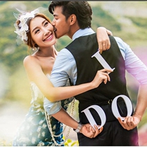 2020 new wedding photography props Studio location photo props couple photo hand-held letter board IDO