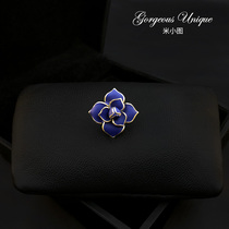1220 Exquisite high - grade enamel flowers small breast needle in suit suit and neck - neck sweater accessories