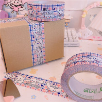 Big-eared dog cute girl heart sealing tape ins cartoon large packaging express big ear dog printing tape