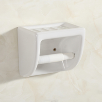 Ceramic toilet tissue box perforated tissue holder Toilet creative paper roll holder Paper roll box Hand paper box paper roll device