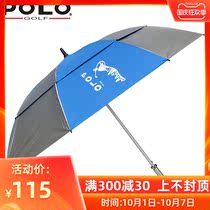 polo Golf Umbrella Double Double Windproof Mens and Womens Long Handle Umbrella Sunscreen Umbrella