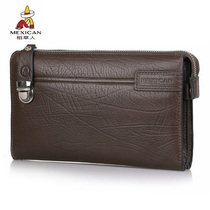 Rice Straw Man Handbag Head Layer Cow Leather Mens Bag Mens Genuine Leather Wallet Large Capacity New Hand Grab Bag