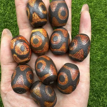 070687  火供天珠瑪瑙観音天珠　13.7*40ミリ 070687 火供天珠瑪瑙観音天珠 13.7*40ミリ 070687 火供