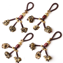 2023 Rabbit Chinese Zodiac three-in-six pendant keychain belongs to rat cow tiger rabbit dragon snake horse sheep monkey chicken dog pig pendant