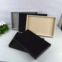 Leather flannel jewelry display table jewelry ring gold watch storage display jewelry store tray