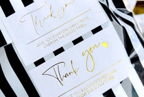 80pcs bronzing Thank you Sealing Sticker Dessert Decoration Sticker Milk Tea Bottle Sticker