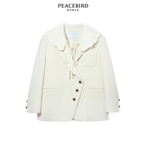 (the same model in the mall) Taiping bird ladies fashion 2021 new hooded wool coat A1AAB4H43