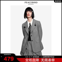 (Mall same) Taiping bird fashion 2021 Fall new trendy retro suits A5BAB4A10