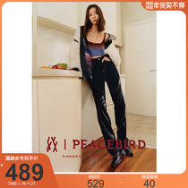 (Shopping mall same model) Liu Wen PEACEBIRD joint stitching jeans A1HAB4E01