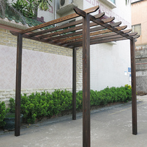 Carbide grape frame courtyard parking shed anti-corrosion wood stand outdoor climbing frame garden plant stand long corridor frame