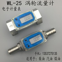 1 inch 15 inch turbine flowmeter diesel gasoline methanol liquid flowmeter Electronic digital display meter WL-25