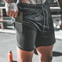 Mens swimming pants beach pants anti-embarrassing shorts swimming sports yoga fitness treadmill can quick-dry double-layer fashion